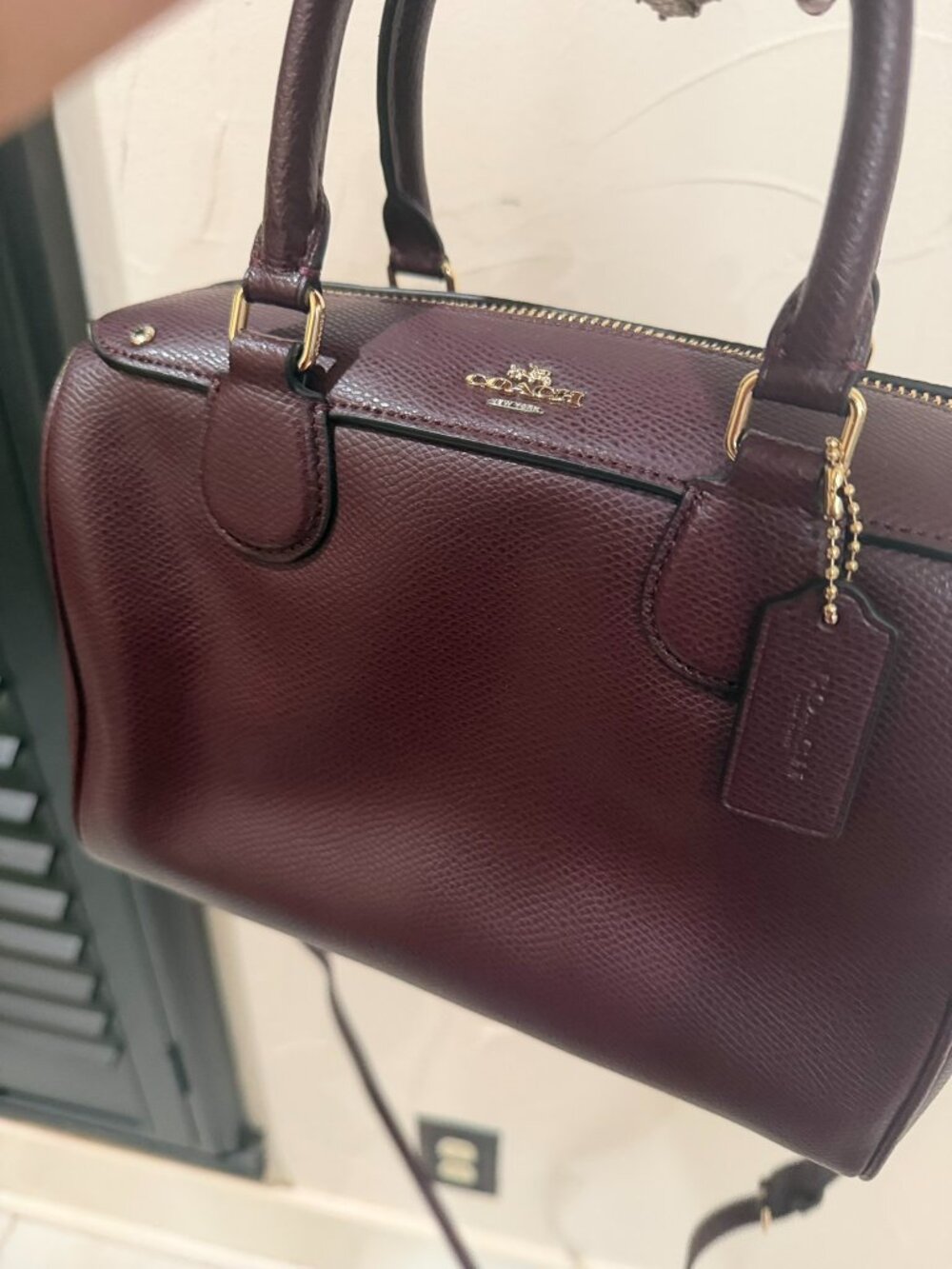 Coach Mini Bennett Satchel Burgundy